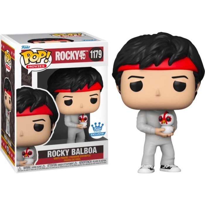 ✨Baru Funko Pop Funko Shop Movies Rocky 45 Th - Rocky Balboa With Chicken Terbatas