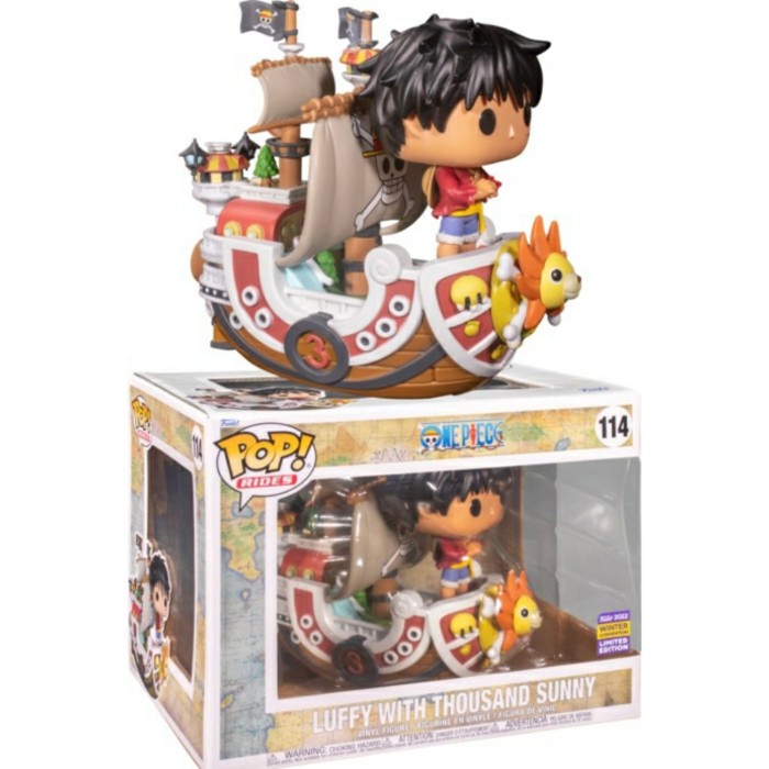 ✨Baru Funko Pop Rides Ccxp Animation: One Piece - Luffy With Thousand Sunny Berkualitas