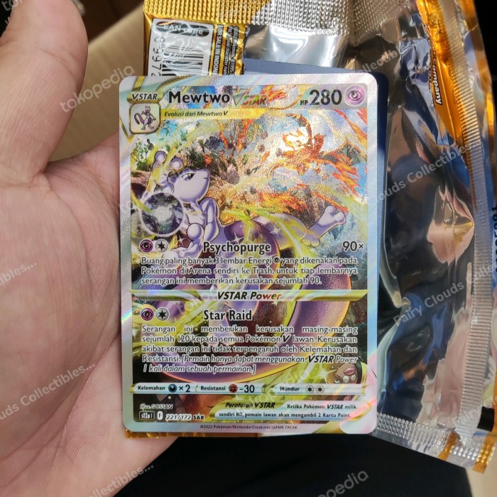 ✅Termurah Mewtwo Vstar Sar Pokemon Tcg Indonesia Vstar Semesta Terbatas