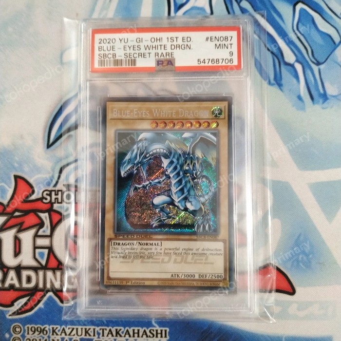 ✅Termurah Yugioh Grading Blue Eyes White Dragon Sbcb Psa 9 Original Limited