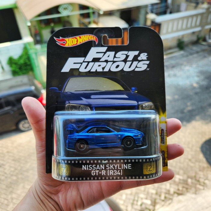 ✅Termurah Hotwheels Retro Entertaiment Movie - Skyline Gtr R34 Fast Furious Terbaru