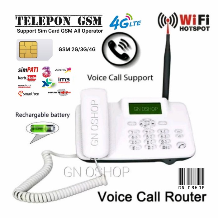 Telepon Gsm Wifi Hotspot Rumah Kantor - Welcome 4G Volte Router Wifi