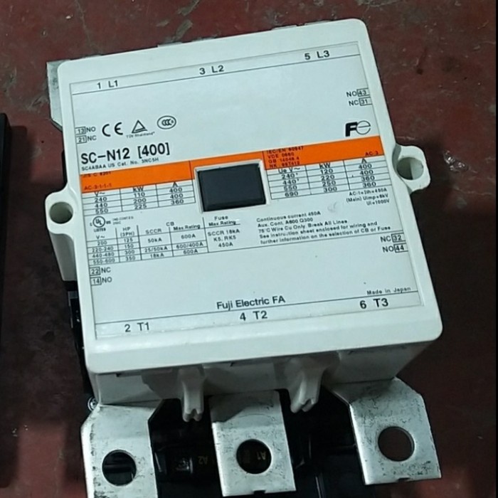 ✨Ori Sc-N12 450A 220V 3P Fuji Berkualitas