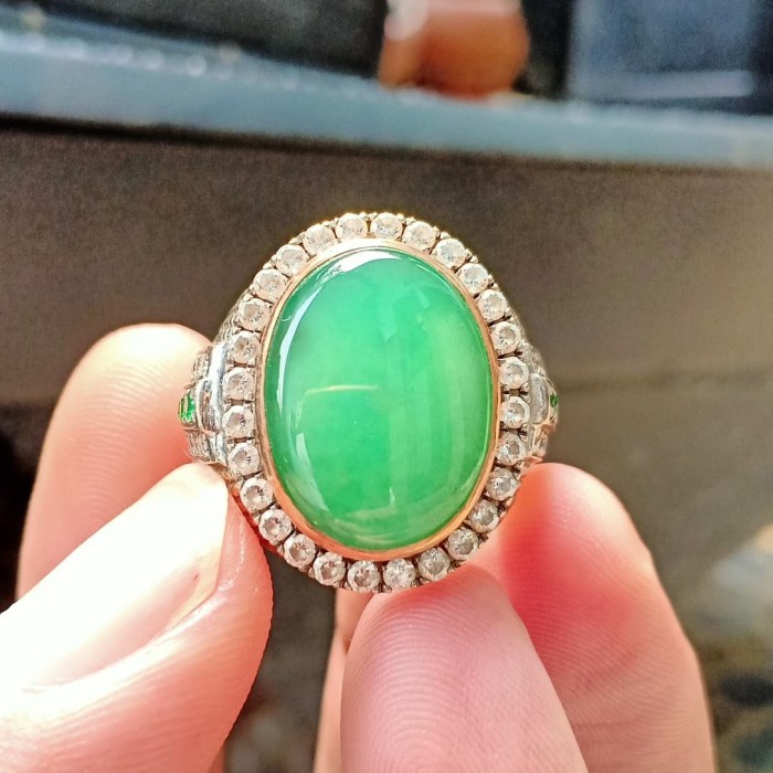 ✨Termurah Bacan Palamea Kristal Giwang Hijau Apel Berkualitas