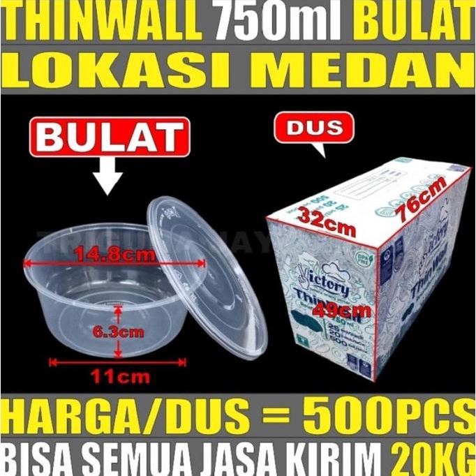 

<<<<<] Thinwall Victory 750ml Bulat Mangkok Bulat Dus Semua Jasa Kirim Medan