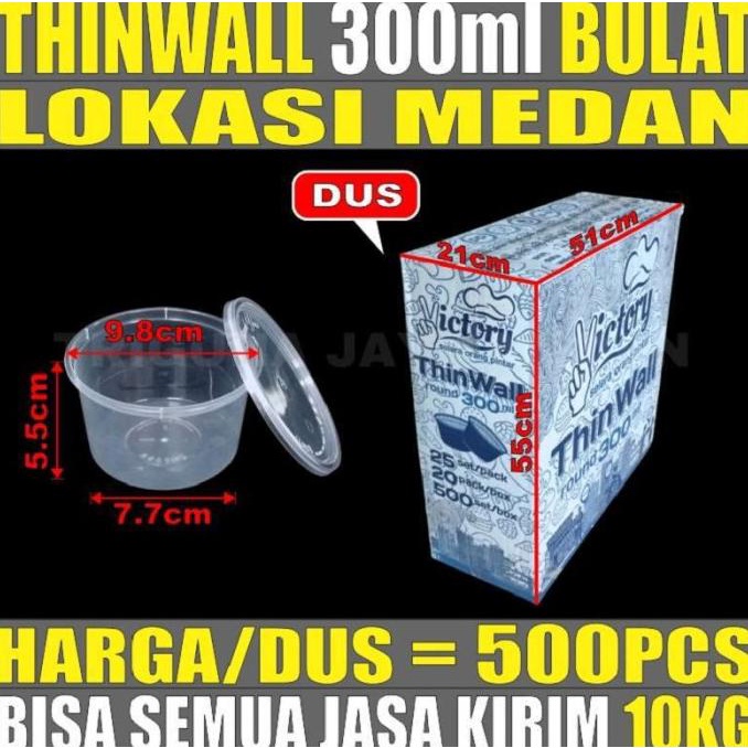 

!!!!!!] Thinwall 300ml Victory Dus Cup Salad Plastik Semua Jasa Kirim Medan