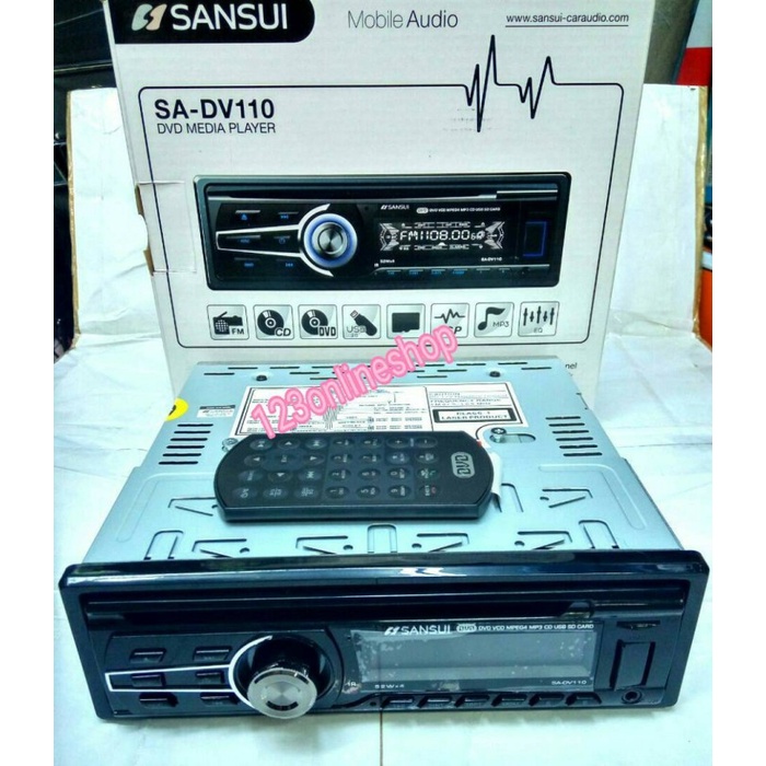✅New Ori Tape Mobil Dvd Sansui Usb Sd Radio Baru 52Watt X 4High Power Garansi Berkualitas