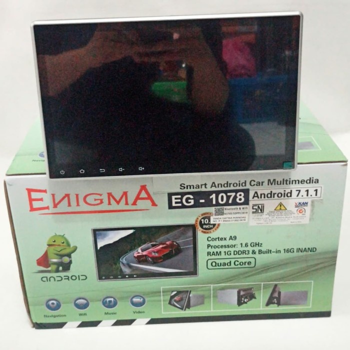 ✅New Ori Hu Android Dobledin Enigma Eg-1078 - Car Audio Android Enigma 10 Inch Limited