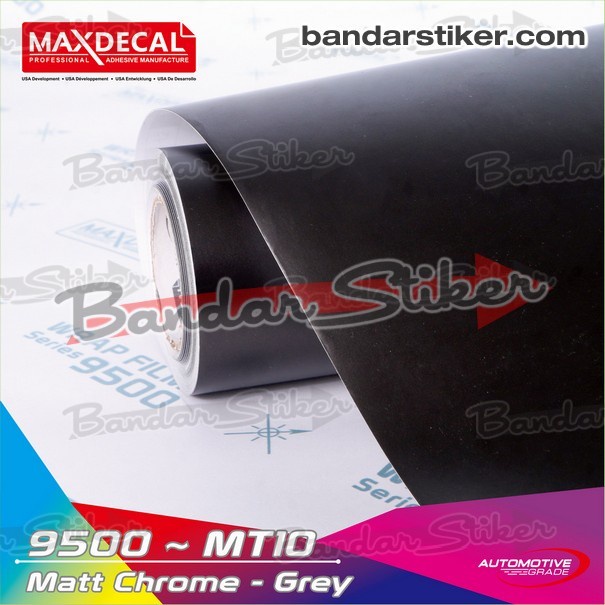 ✅New [Roll] Maxdecal 9500 Mt10 Matte Chrome Grey 152 Cm Abu Gelap Satin Limited