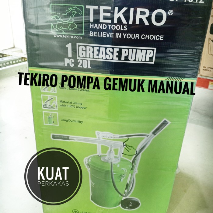 ✅New Tekiro Pompa Grease Manual Pail Au-Gp1012 Berkualitas