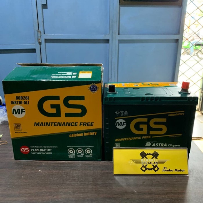 ✅New Accu Gs Mf 80D26L - Accu Gs Maintenance Free - Aki Kering Terbaru