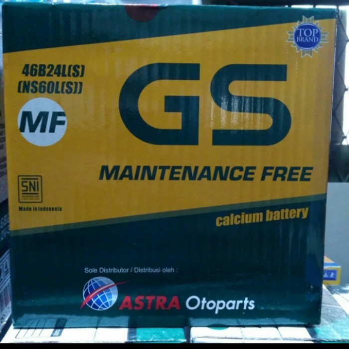 [Original] Aki Mobil Gs Astra Ns60Ls Mf Hyundai Accent Verna Cakra Creta Matrix Terbatas