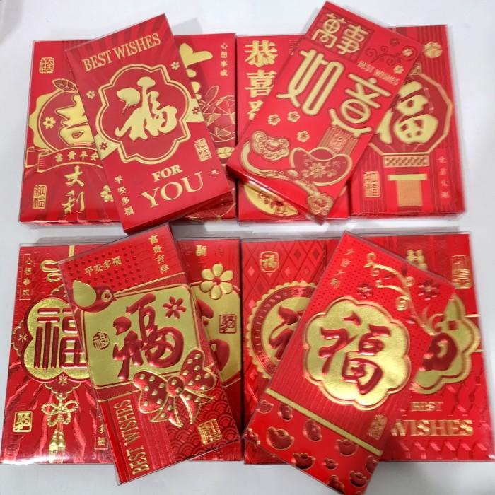 

Angpao Box Panjang Isi 18 Angpau Imlek Fu Ampau Fuk Sincia Merah Tebal 009