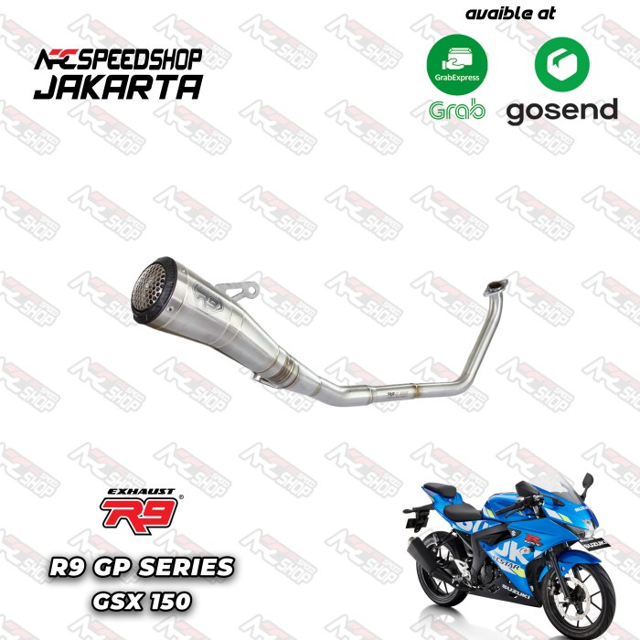 [Original] Knalpot R9 Gp Ss Series Gsx 150 Fullsystem Berkualitas
