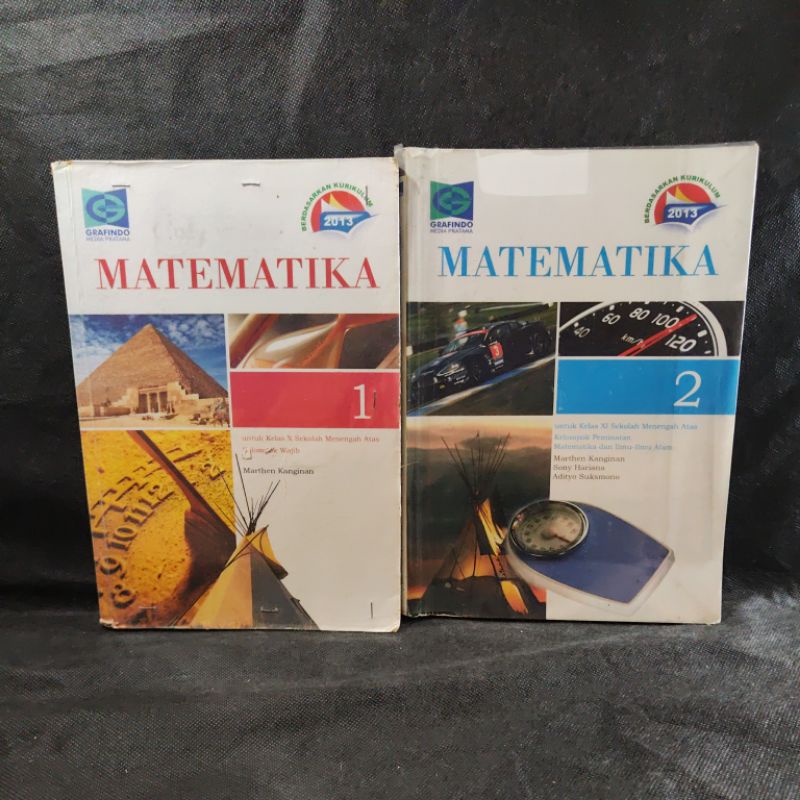 Buku Matematika kelas 10, 11, X, XI, SMA, Grafindo, Kurikulum 2013, Marthen Kanginan, Sony Hariana, Adityo Suksmono.