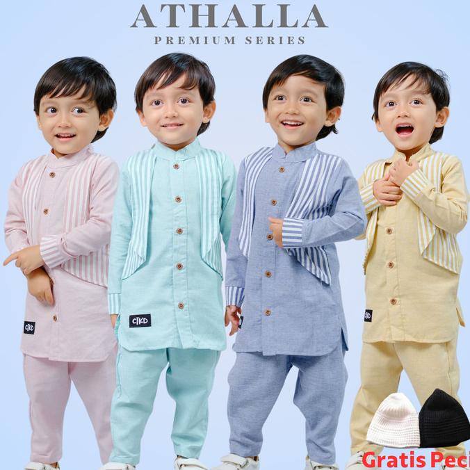 Baju Koko Setelan Anak Bayi Laki Laki Athalla 6 12 Bulan 1 2 3 4 Tahun