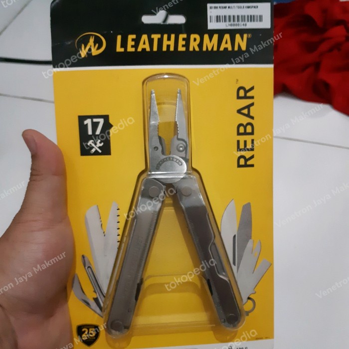 ✨Original Leatherman Rebar Silver Multi-Tool W/ Nylon Sheath 17-In-1 Ada Karat Limited