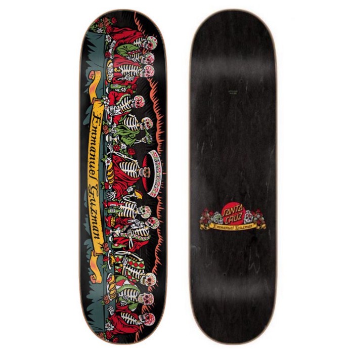 ✨Original Santa Cruz Skateboards Pro Emmanuel Guzman 8.27 Dining With The Dead Limited