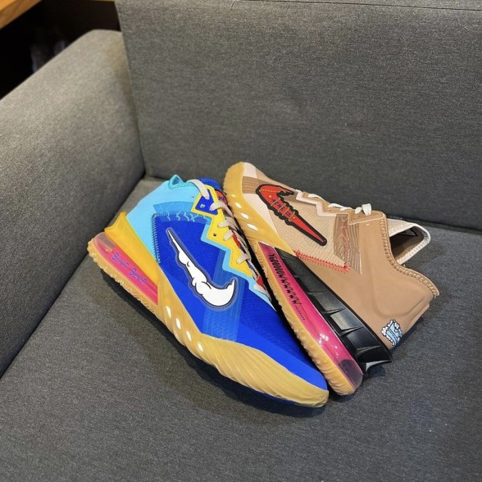 ✨Ori Lebron 18 Low Space Jam Wile E. Coyote  Roadrunner Not Kobe Kd Diskon