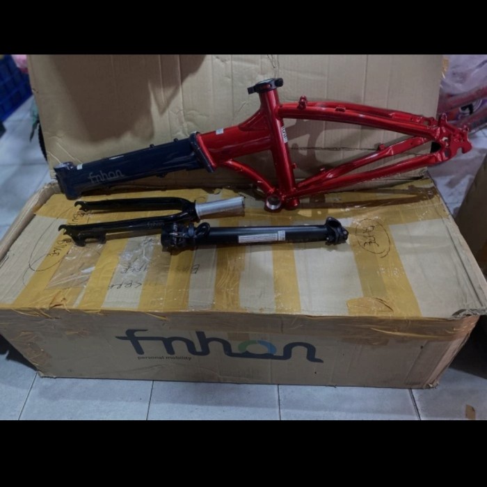 ✨Ori Frame Fnhon Blast 451 Discbrake Merah Bd Berkualitas