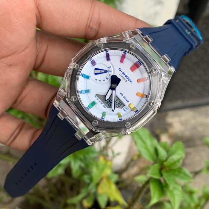 ✨Termurah G-Shock G-Shock Ga-2100 Rainbow / Ga-2100 Rainbow Transparant Gen 3 Terbaru