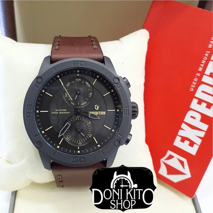 ✨Ready Expedition E-6821 Black - Jam Tangan Pria Original Limited