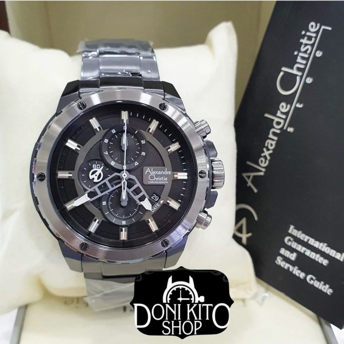 ✨Ready Alexander Christie Ac6530 Black - Jam Tangan Pria Original - New Terbaru