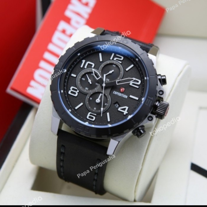 ✨Ready Expedition Pria E6778 / E 6778 Silver Black Original Garansi Resmi Terbatas