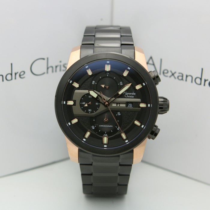 ✨Sale Alexandre Christie Ac 6559 Ac6559 Pria Rosegold Black Original Limited