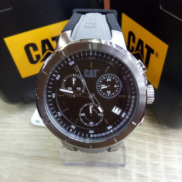 ✨Ready Jam Tangan Pria Caterpillar Cat Na.153.25.125 Grey Black Original Terbaru