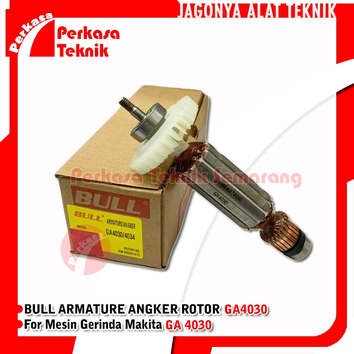 Armature/Angker/Rotor Bull GA4030 for Mesin Gerinda Makita GA 4030