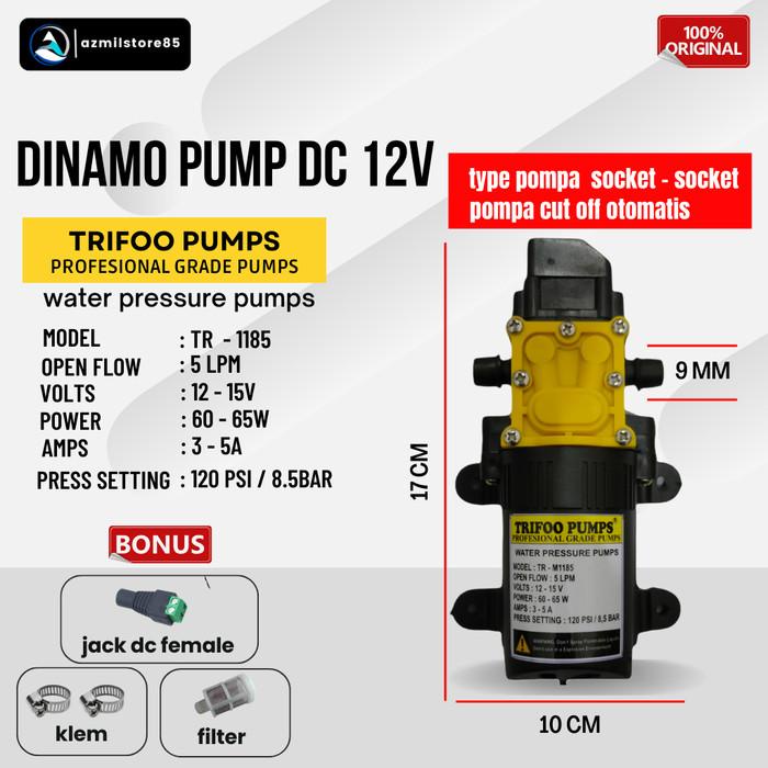 Dinamo Pump Dc 12 Volt Pompa Air Cuci Motor Ac