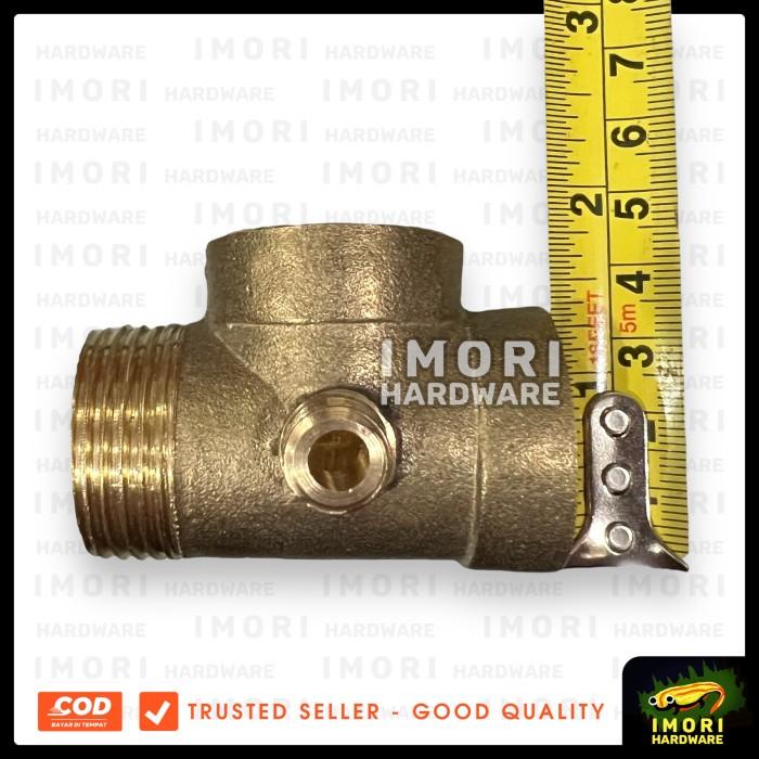 Joint Nepel T Kuningan Tee Cabang 4 Sambungan Otomatis Drat Pompa Air