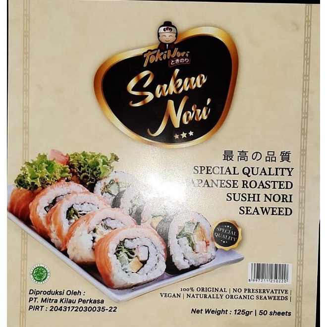 

Promo Tokinori Sakao Nori 125 Gram (50 Sheets) Untuk Kimbap Sushi Kimbab