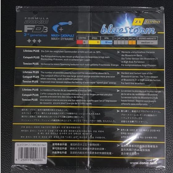 Karet rubber tenis meja Donic bluestorm Z1 turbo