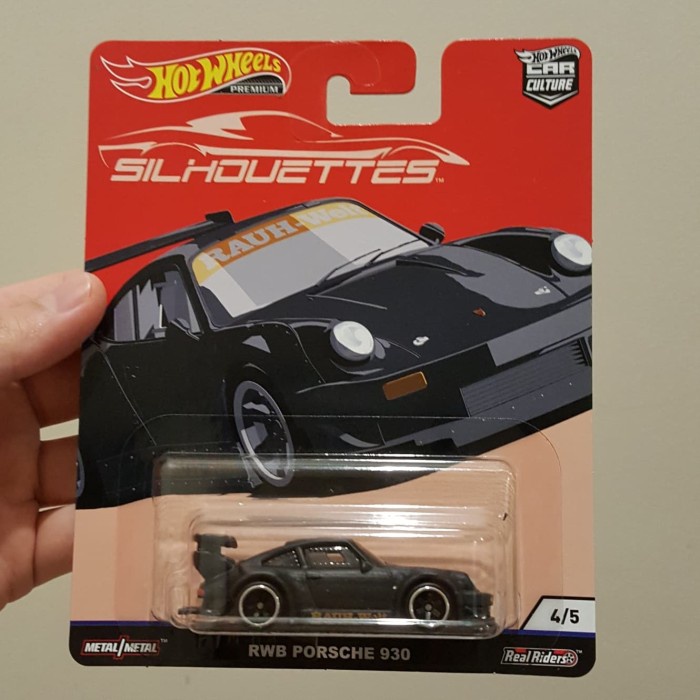 Hot Wheels Premium Silhouettes RWB Porsche 930 blackdoff