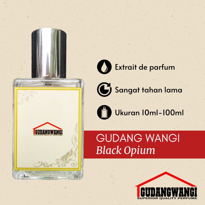(Dupe) BLACK OPIUM FOR WOMAN - Parfum Super Gudang Wangi