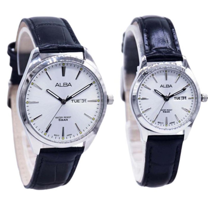 ✨New Ori Jam Tangan Couple Original Alba Aj6193X1 And Jam Alba An8089X1 Kl Terbatas