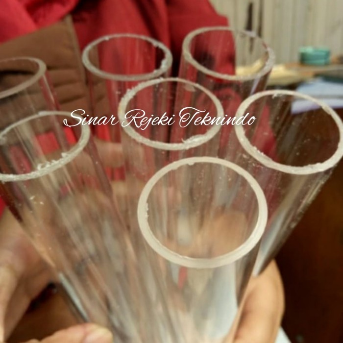 ✅Original Pipa Akrilik Bening 3 Inch - Pipe Acrylic 50 Cm Terbatas