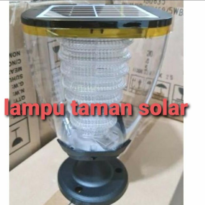 ✅Ready Lampu Taman Solar Lampu Taman Pilar Solar Cell Terbatas
