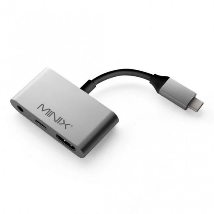 MINIX NEO C-HA - USB-C TO 4K HDMI AND 3.5MM AUDIO JACK ADAPTER