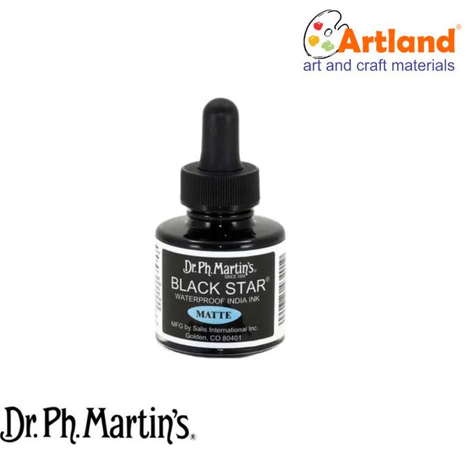 

Best Seller ] Dr Ph Martin'S Black Star Matte Waterproof 30Ml // Tinta India Berkualitas