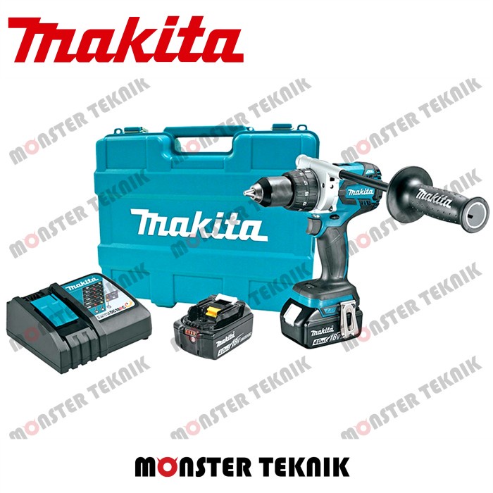 ✅Baru Mesin Bor 13Mm Makita Ddf481Rte Cordless Drill Driver 18V Ddf 481 Rte Limited