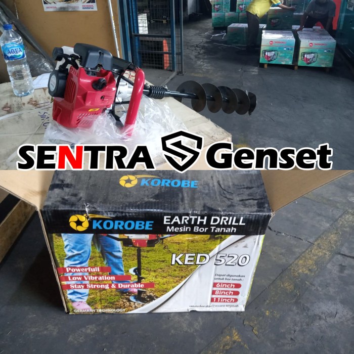 ✅Baru Mesin Bor Tanah Biopori Earth Auger Mata 6 Inch 15 Cm Korobe Md 520 Limited