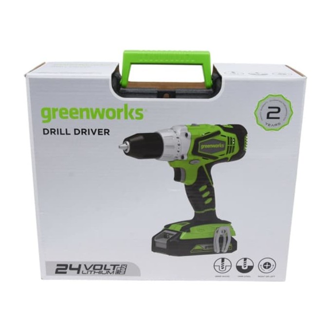 ✅Baru Cordless Drill 24V Greenworks 13Mm Mesin Bor Portable Terbatas