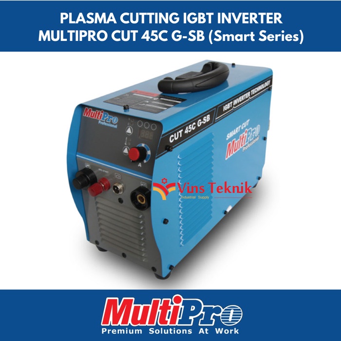 [Original] Mesin Plasma Cutting Inverter 45A Multipro Cut 45C G-Sb Smart Series Terbaru