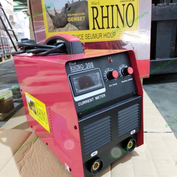 [Original] Rhino Mma 300 220V - Mesin Las Rhino Mma 300 Black Rhino - Rhino Terbatas