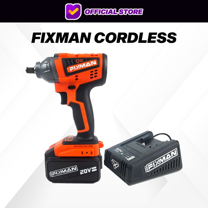 ✅Baru Fixman Cordless Brushless Impact Wrench - Pembuka Baut Listrik Terbaru