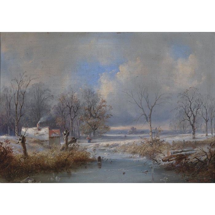 [New] Lukisan Raden Saleh Winterlandschaft Painting Berkualitas