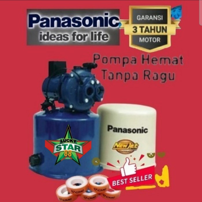 [New] Mesin Pompa Air Jetpump Panasonic 200 Watt Gf 205Hcx Tanpa Mata Jet Terbatas